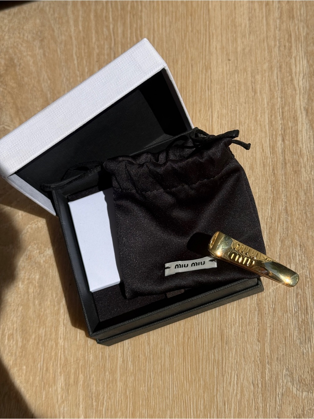 Miu Miu Gold Hair Clip